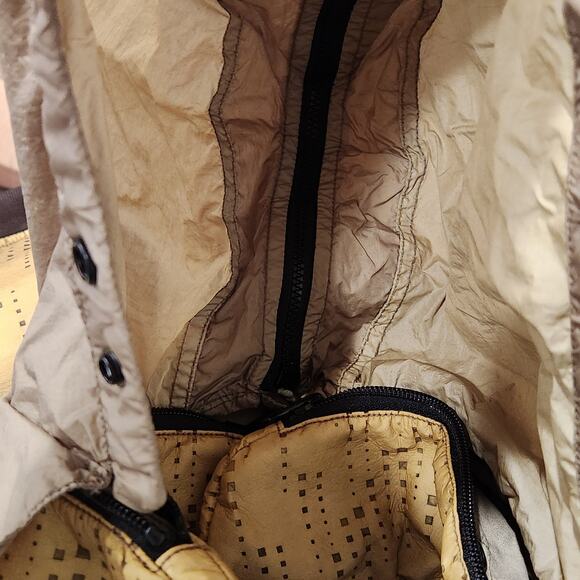 Stone Island Shadow Project Lasered Poly-Hide  gold bomber jacket size small - Picture 10 of 11